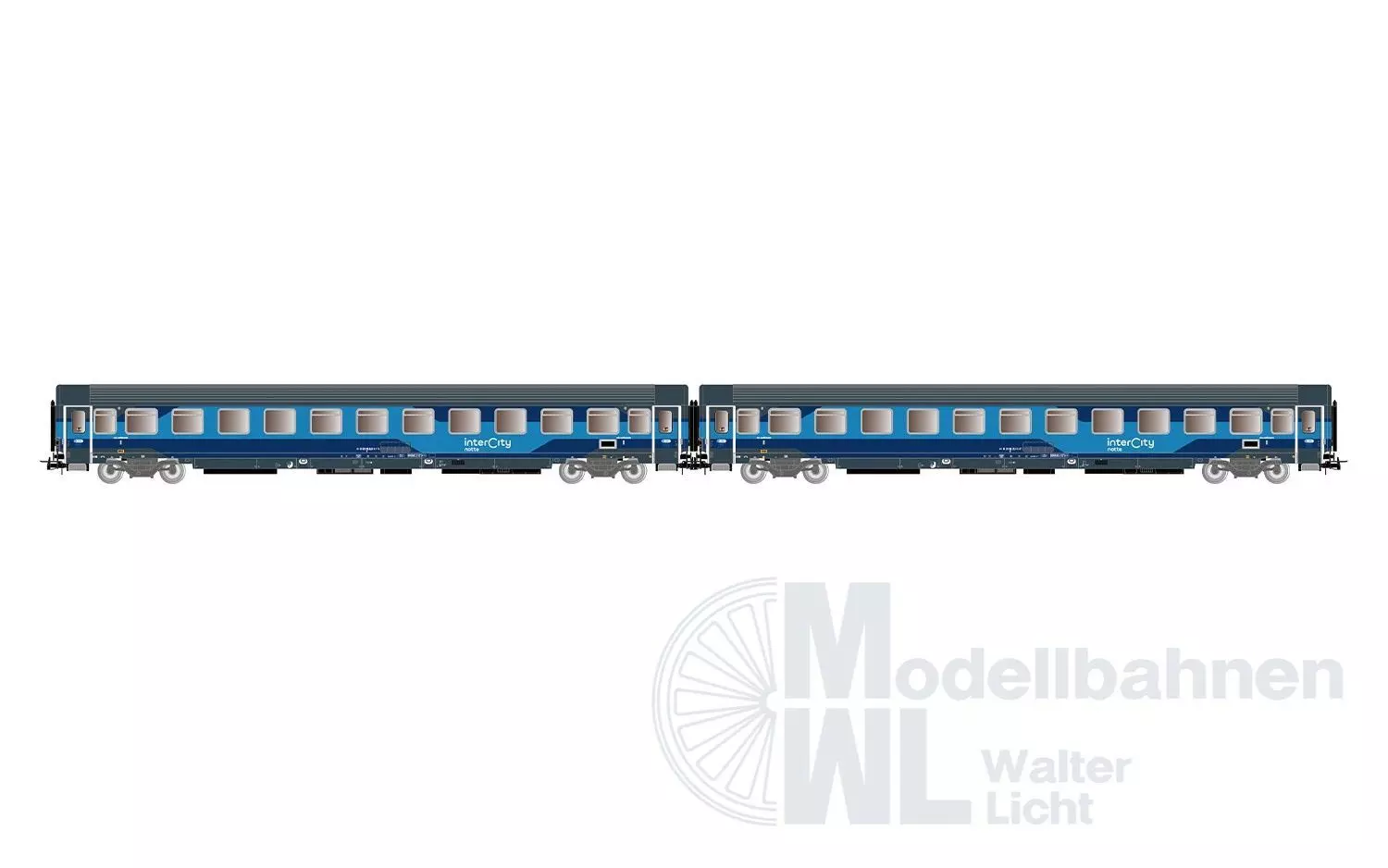 Rivarossi 4408 - Personenwagen Set FS Ep.VI 2.tlg. Intercity Notte H0/GL