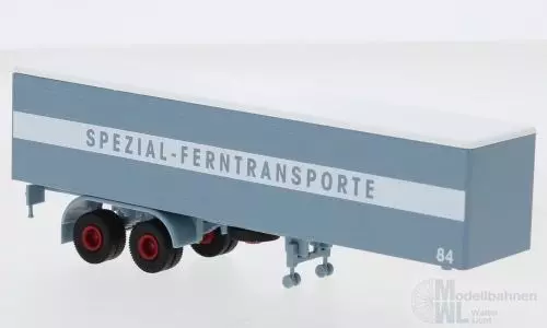 Brekina 95559 - Auflieger 2achs Koffer 1960 blaugraue Spedition 1:87