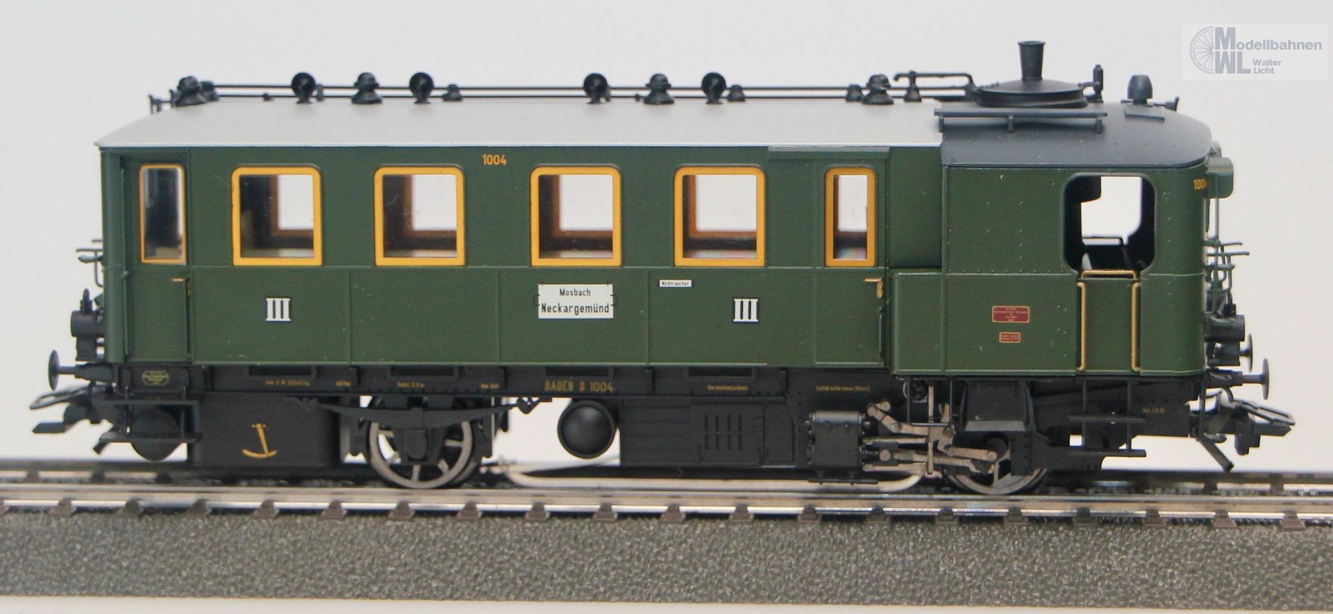 Märklin 37257 - MÄRKLIN - Dampftriebwagen Kittel Bad.Sts.B. Ep.I H0/WS mfx