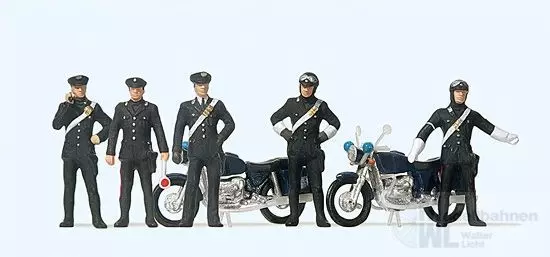 Preiser 10175 - Carabinieri und 2 Motorräder H0 1:87