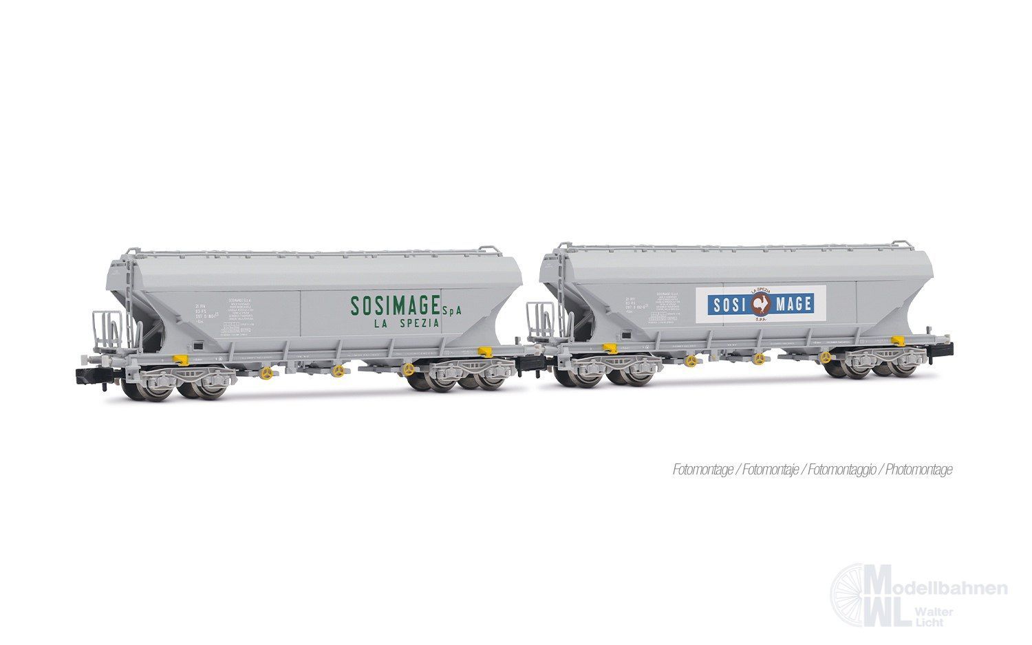 Arnold 6736 - Getreidesilowagen Set FS Ep.IV 2.tlg. Sosimage N 1:160