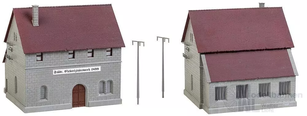 Faller 130943 - Elektrizitätswerk mit Staumauer H0 1:87