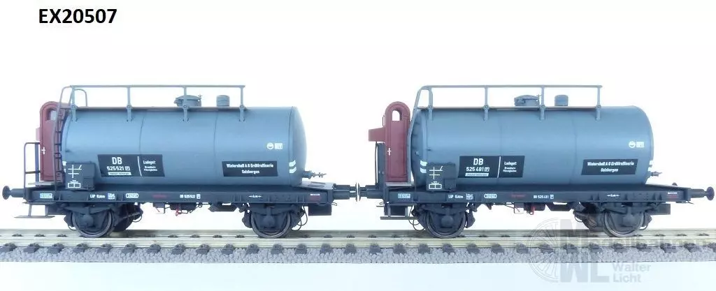 Exact Train 20507 - Kesselwagen Set DB Ep.III 24m3 Uedinger Winterhall 2.tlg. H0/GL