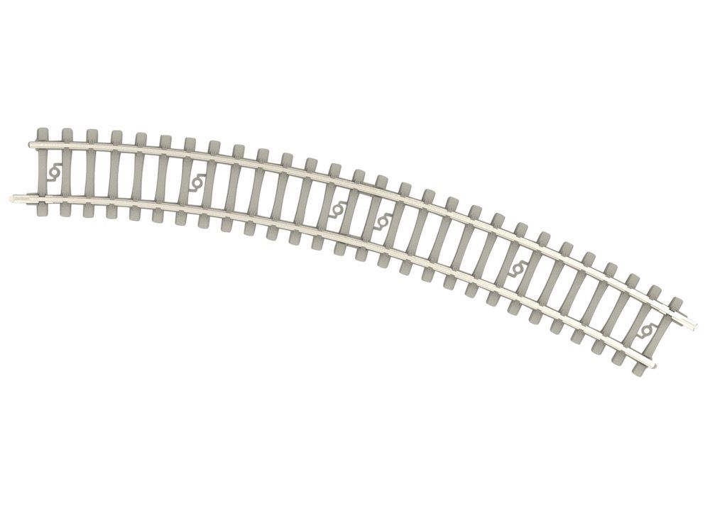 Trix 14522 - Gleis gebogen R2 228,2mm 30° Betonschwelle N 1:160 Trix 14522 - Gleis gebogen R2 228,2mm 30° Betonschwelle N 1:160