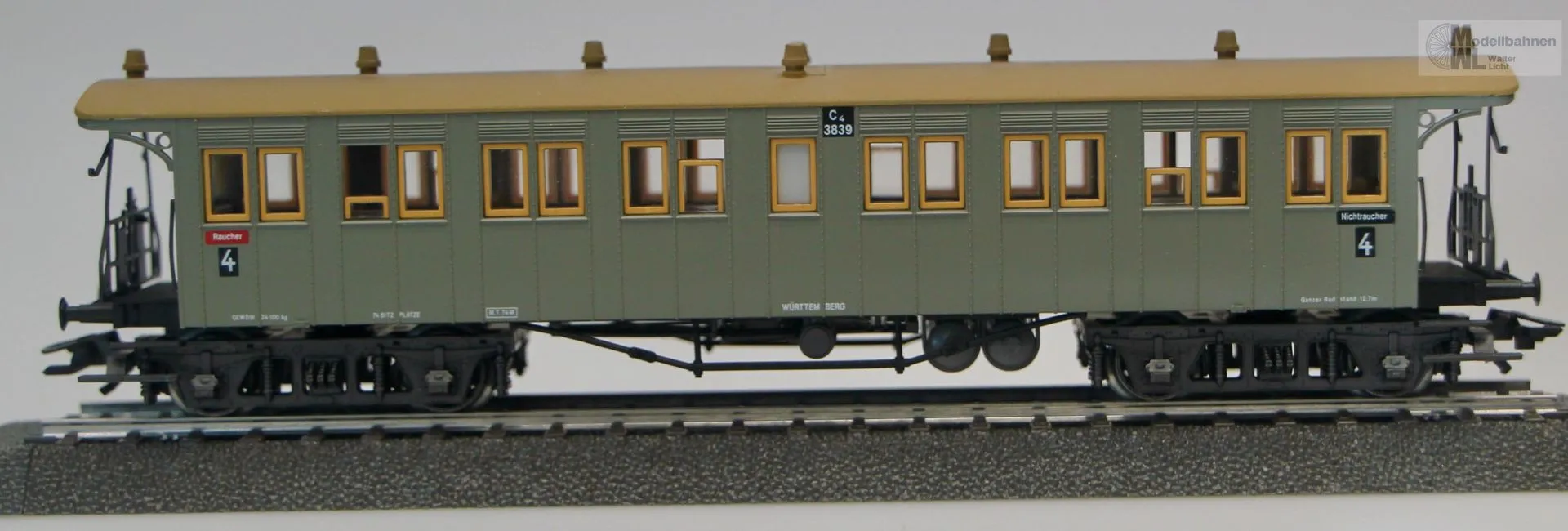 Märklin 4214 - MÄRKLIN - Personenwagen K.W.St.E. Ep.I H0/WS