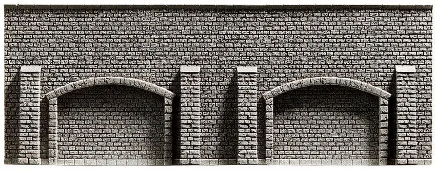 Noch 34859 - Arkadenmauer extra lang, 39,6 x 7,4 cm N 1:160