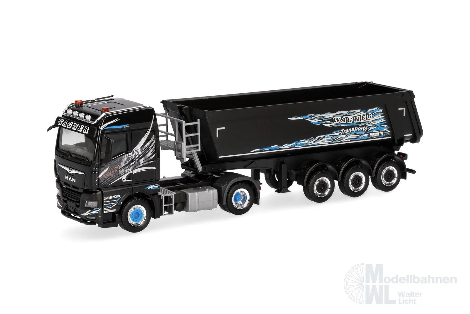Herpa 319928 - MAN TGX GM S.KI Light Kipper Sattelzug H0 1:87