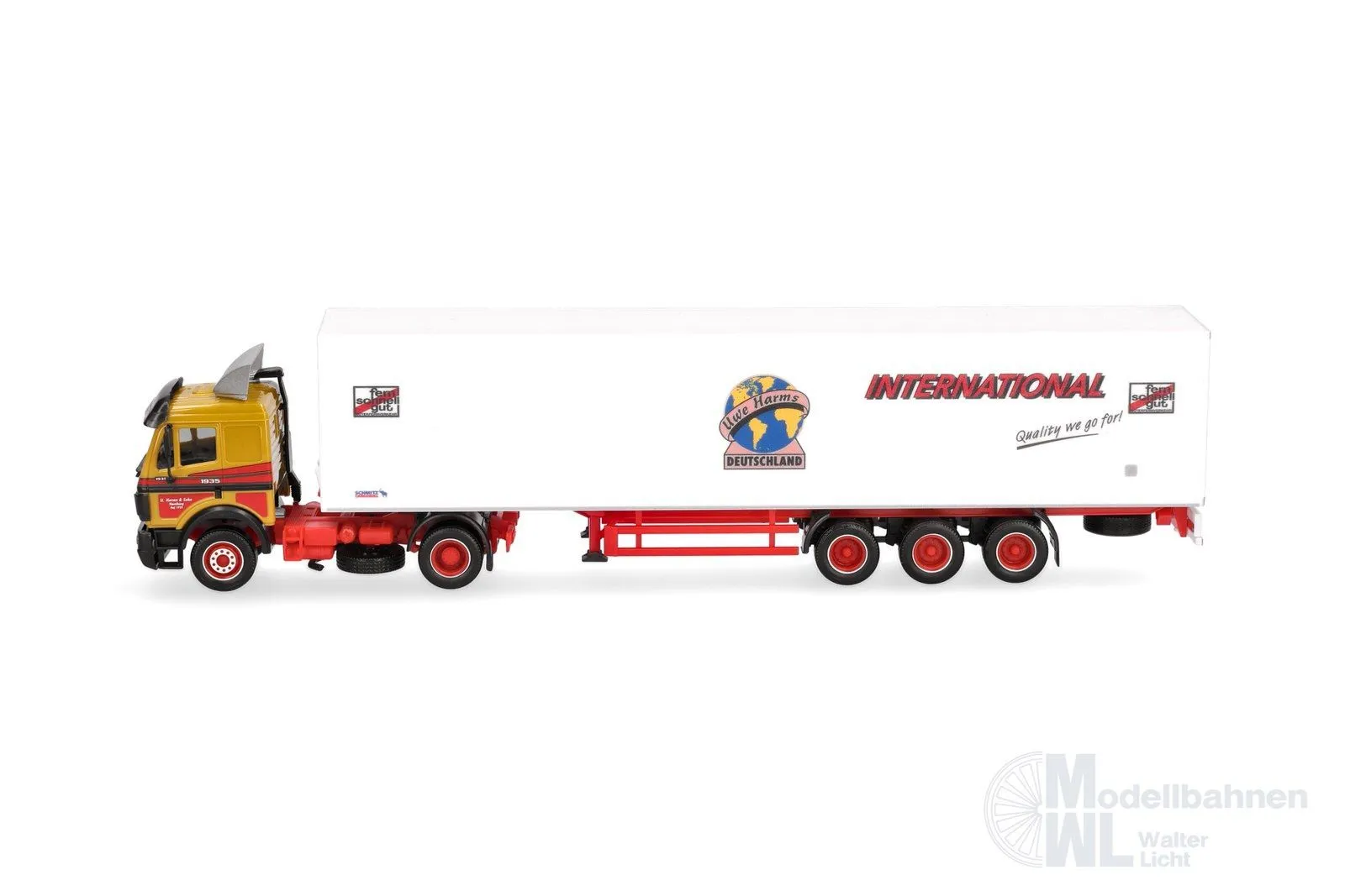 Herpa 320450 - Mercedes-Benz SK `88 Koffer-Sz Uwe Harms H0 1:87