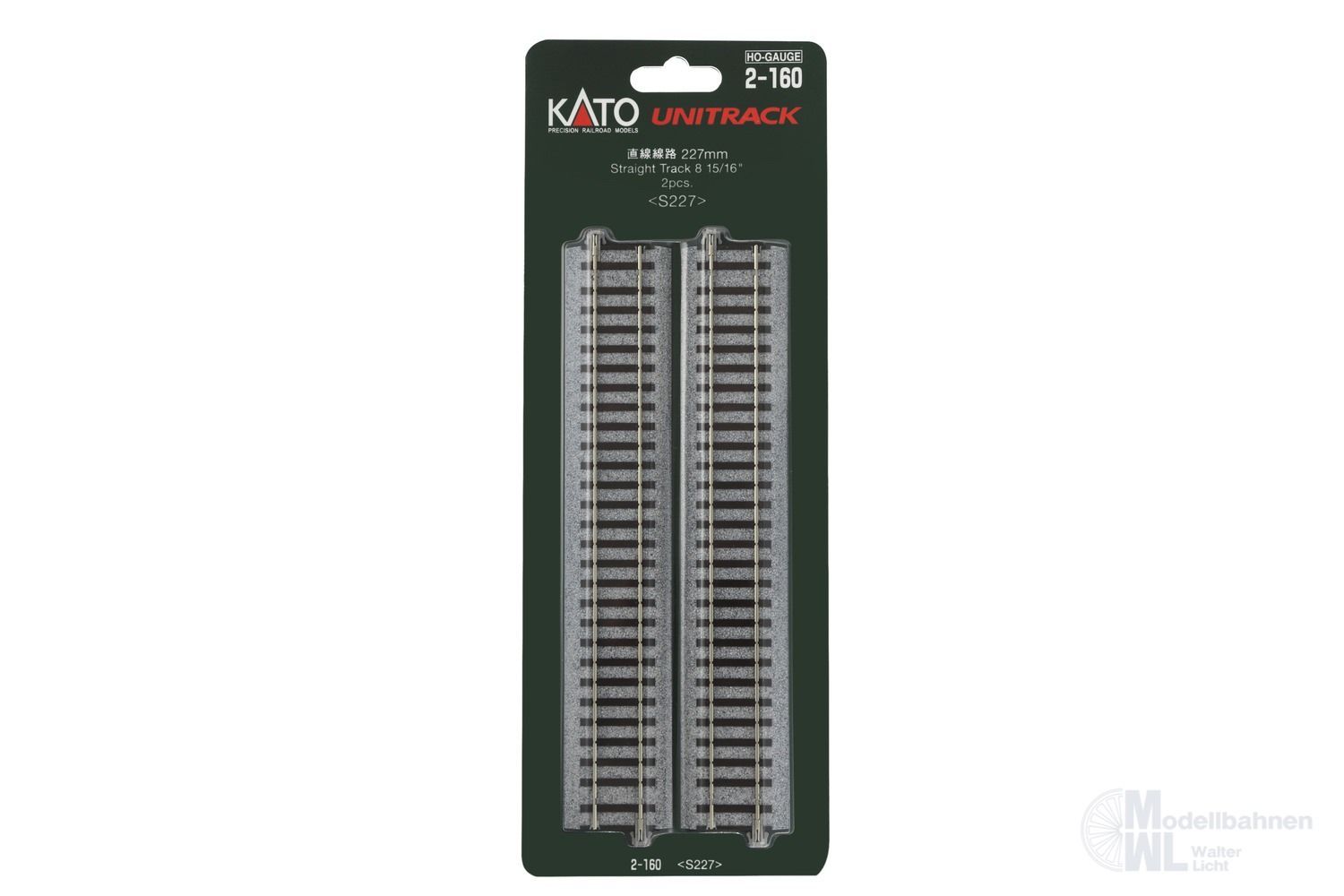 Kato 2-160 - Gleis gerade 227mm H0 1:87