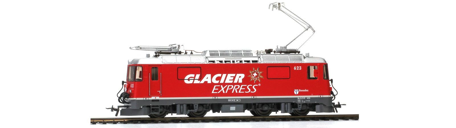 Bemo 1458183 - E-Lok Ge 4/4 II RhB 623 Glacier-Express H0/WS Sound