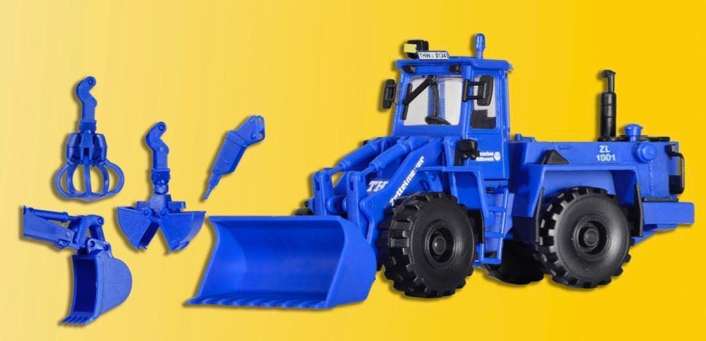 Kibri 18455 - THW ZETTELMEYER Radlader ZL1801 mit beleuchtetem Arbeitsscheinwerfer H0 1:87
