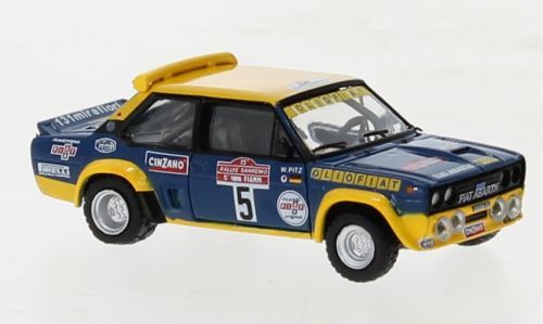 Brekina 22658 - Fiat 131 Abarth Olio Fiat von Walter Röhrl San Remo 77 H0 1:87