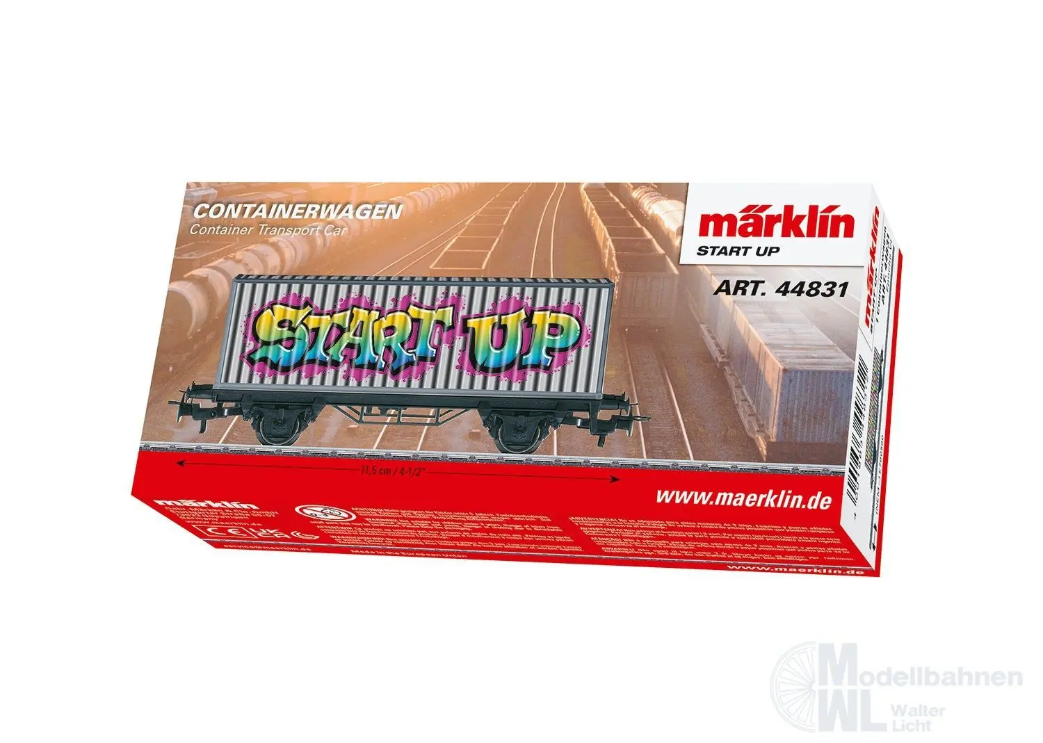 Märklin 44831 - Containerwagen Grafitti H0/WS