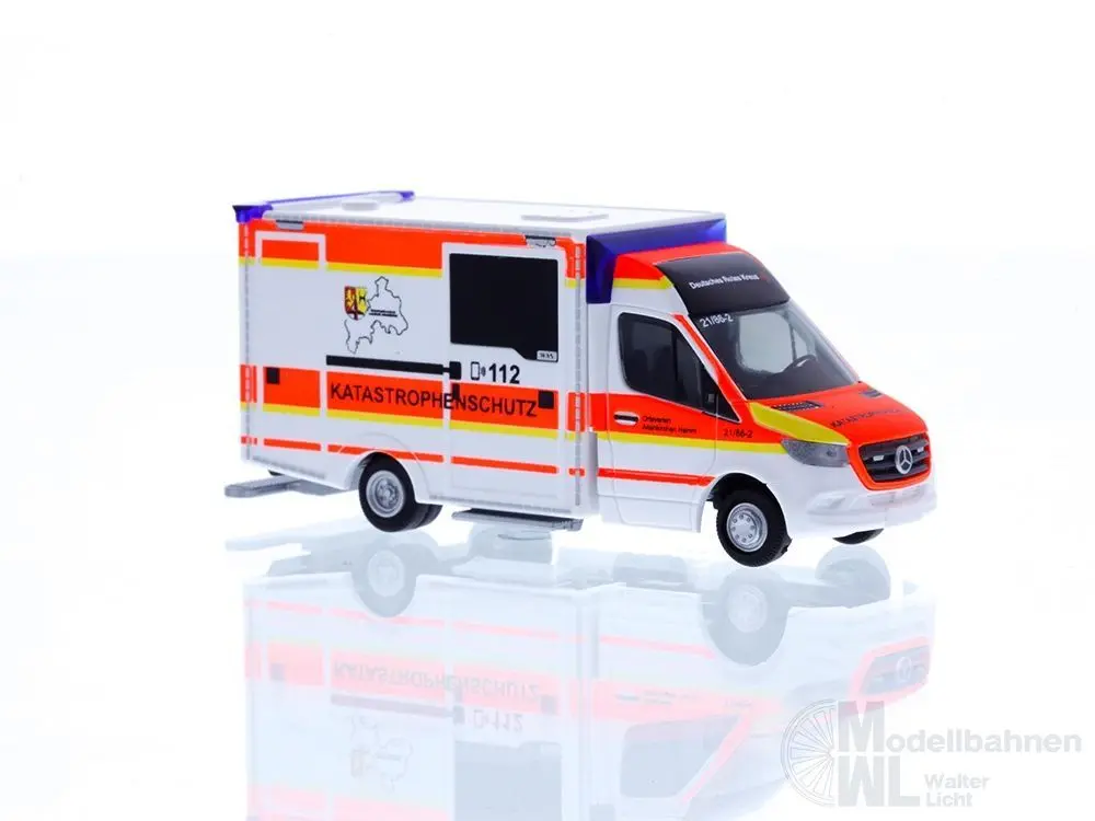 Rietze 76096 - WAS Design-RTW ´18 Katastrophenschutz DRK Altenkirchen Hamm H0 1:87