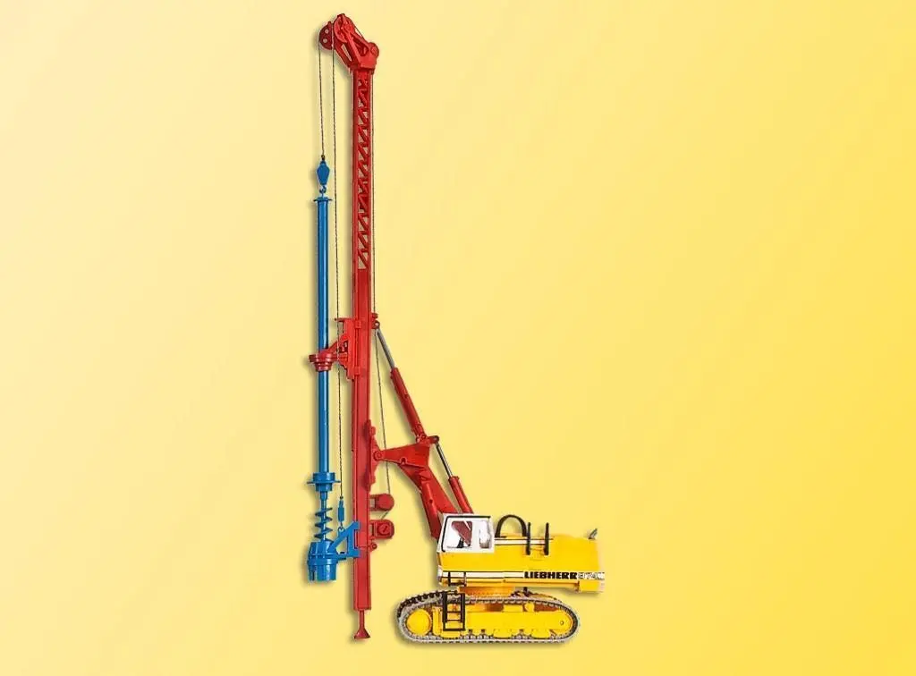 Kibri 11279 - LIEBHERR Hydraulikbagger 974 mit Bohrgerät H0 1:87