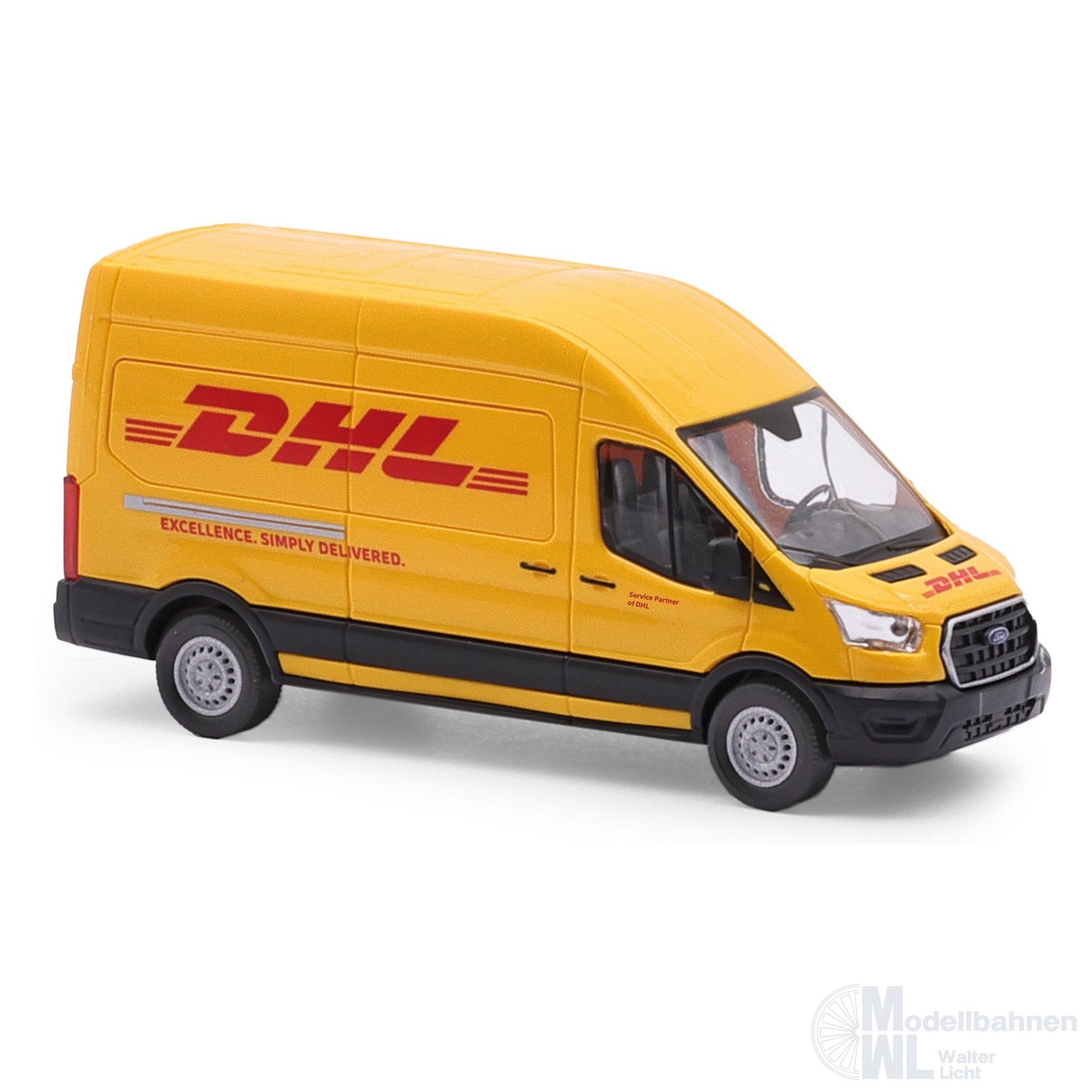 Busch 54508 - Ford Transit Kasten 2014 DHL H0 1:87 Busch 54508 - Ford Transit Kasten 2014 DHL H0 1:87