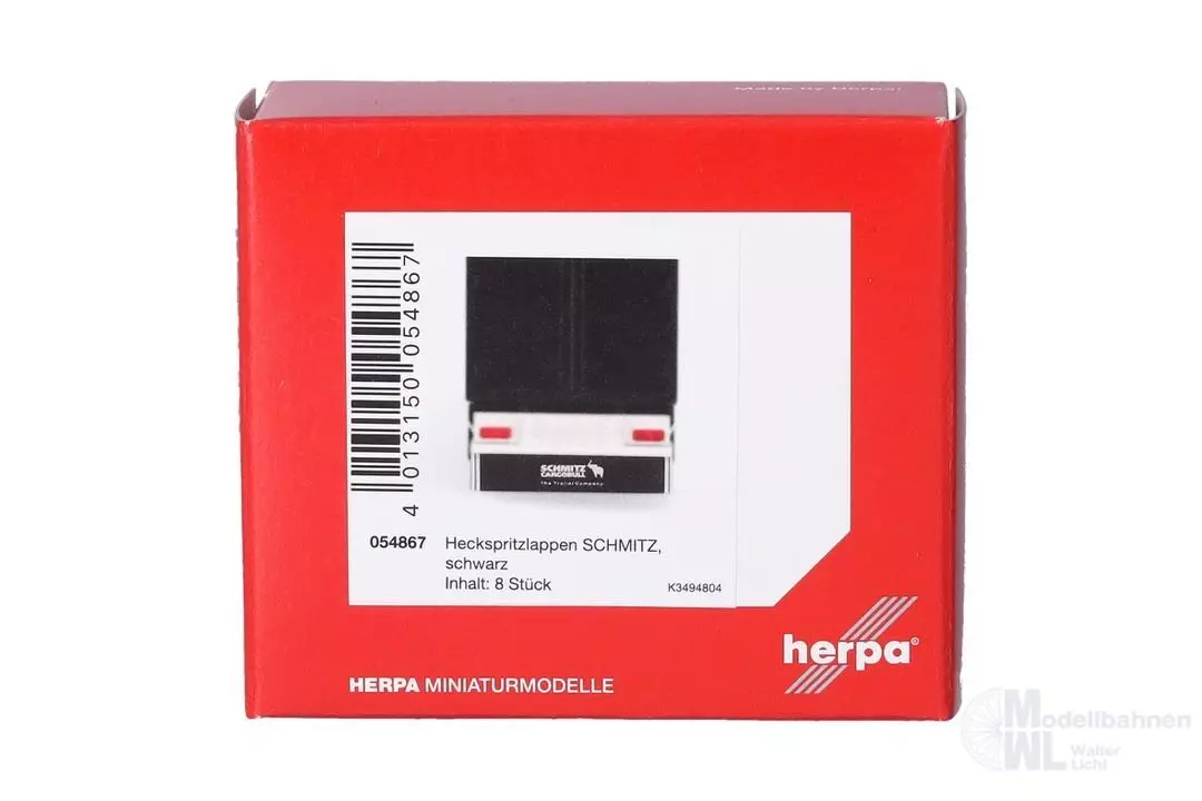 Herpa 054867 - Zubehör: Heckspritzlappen für Auflieger SCHMITZ H0 1:87