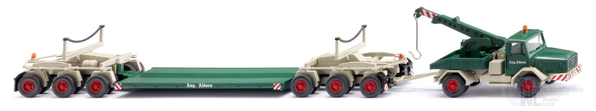 Wiking 049303 - Tiefladehängerzug Faun Aug. Alborn H0 1:87