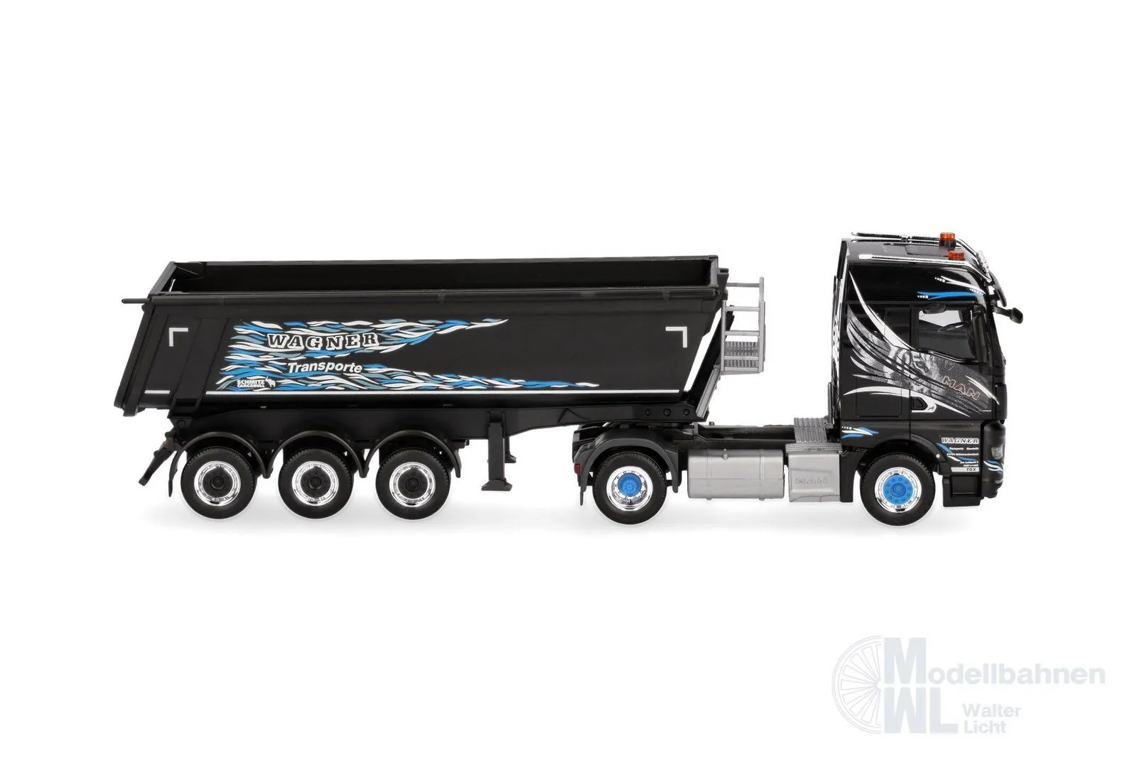 Herpa 319928 - MAN TGX GM S.KI Light Kipper Sattelzug H0 1:87