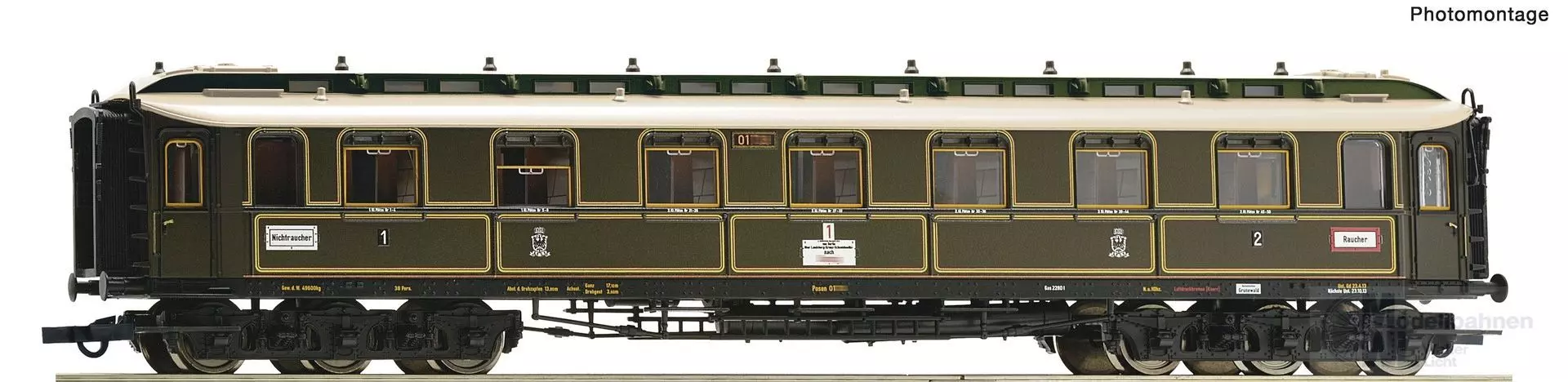 Roco 6200237 - Schnellzugwagen KPEV Ep.I 1/2.Kl. H0/GL