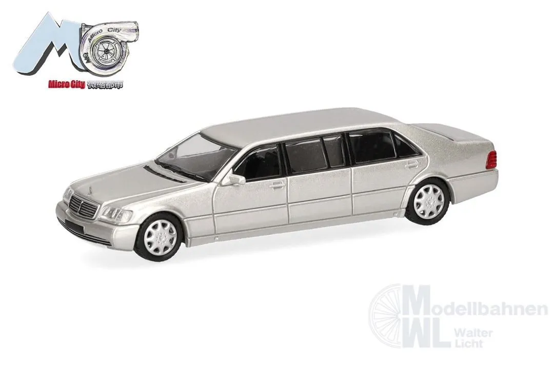 Herpa 87MC000116 - Mercedes-Benz S600 Pullmann, champagnergold H0 1:87