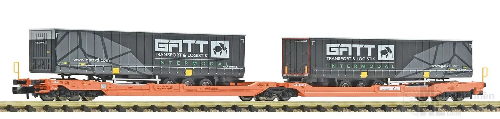Fleischmann 6660165 - Doppeltaschen-Gelenkwagen WASCOSA Ep.VI Auflieger Gatt N 1:160