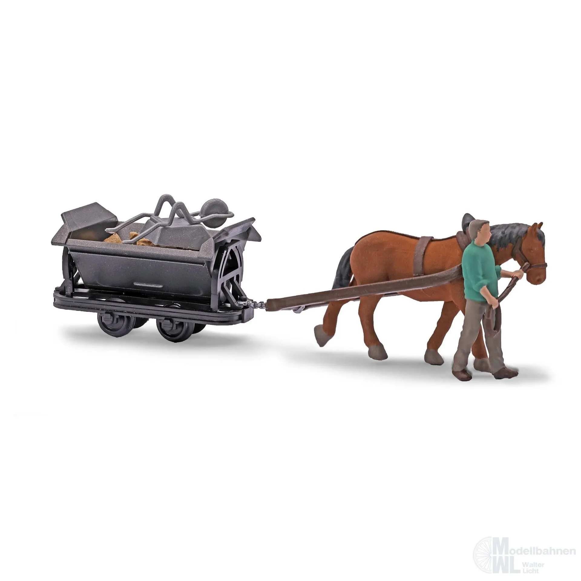 Busch 12456 - A-Set: Pferdebahn H0 1:87