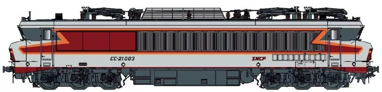 LS Models 10837 - E-Lok CC 21003 SNCF Ep.IV Arzens H0/WS