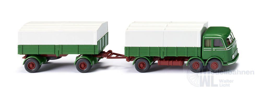 Wiking 042905 - Mercedes-Benz LP 333 Pritschenhängerzug H0 1:87