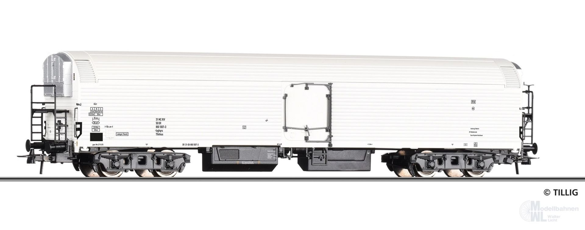 Tillig 77091 - Maschinenkühlwagen DR Ep.IV laghqrs H0/GL