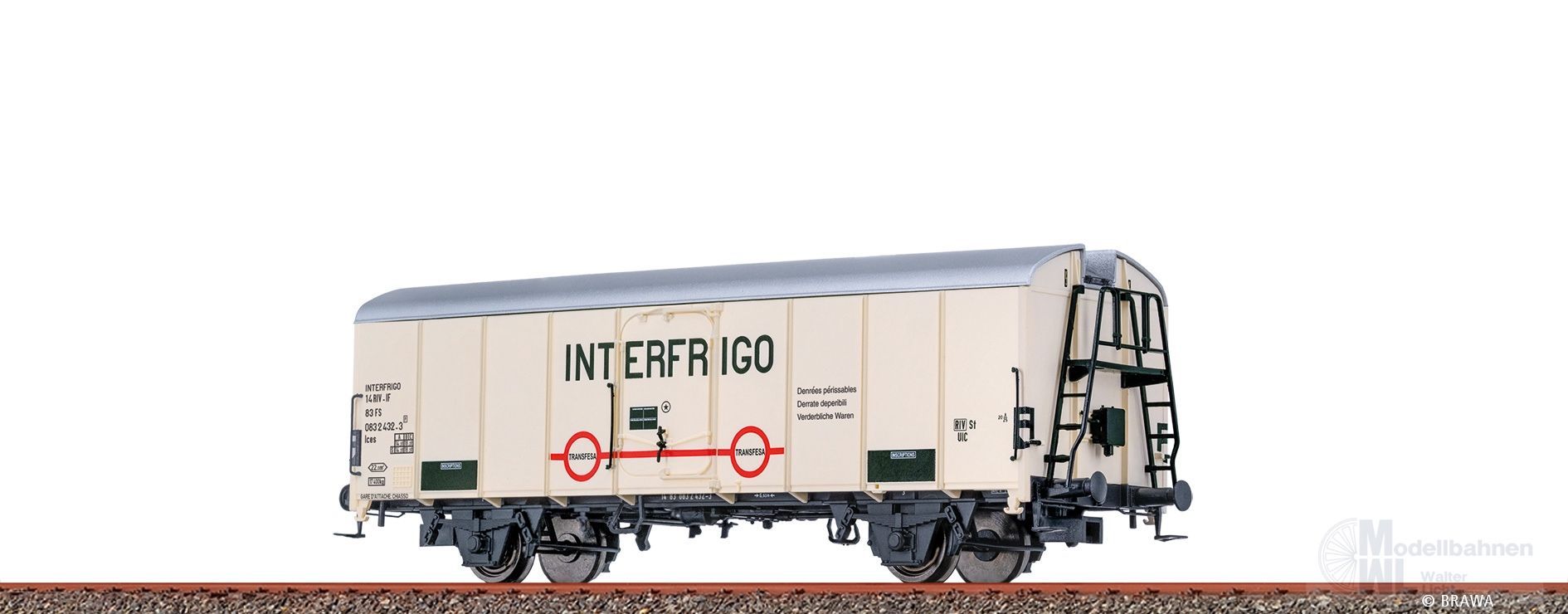 Brawa 51153 - Kühlwagen FS Ep.IV Interfrigo H0/GL