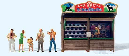 Preiser 24694 - Kirmesbude Schießhalle Fertigmodell H0 1:87