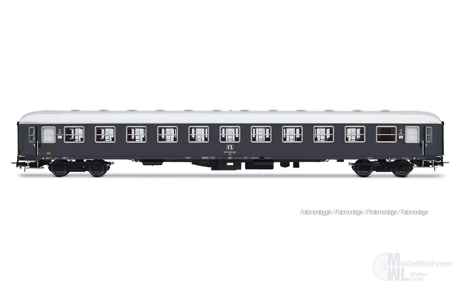 Rivarossi 4412 - Personenwagen Set FS Ep.IV Rom-Wien 3.tlg. Set 3 H0/GL