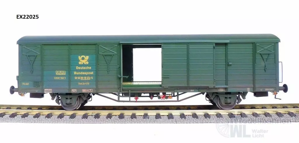 Exact Train 22025 - Güterwagen gedeckt DB Ep.IV Gbs Post H0/GL