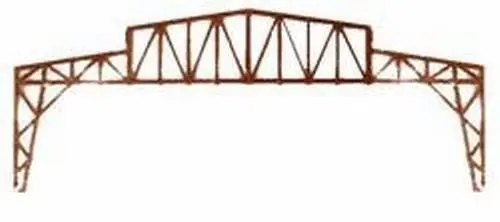 Vollmer 45255 - Dachträger für Ringlokschuppen H0 1:87