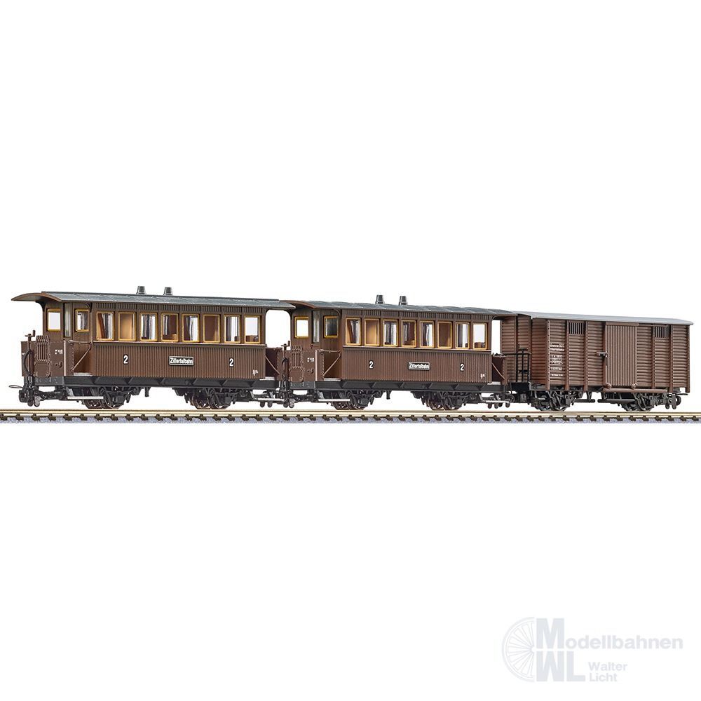 thumbnail-1 Liliput 340018 - Personenwagen Set Zillertalbahn 3.tlg. H0e