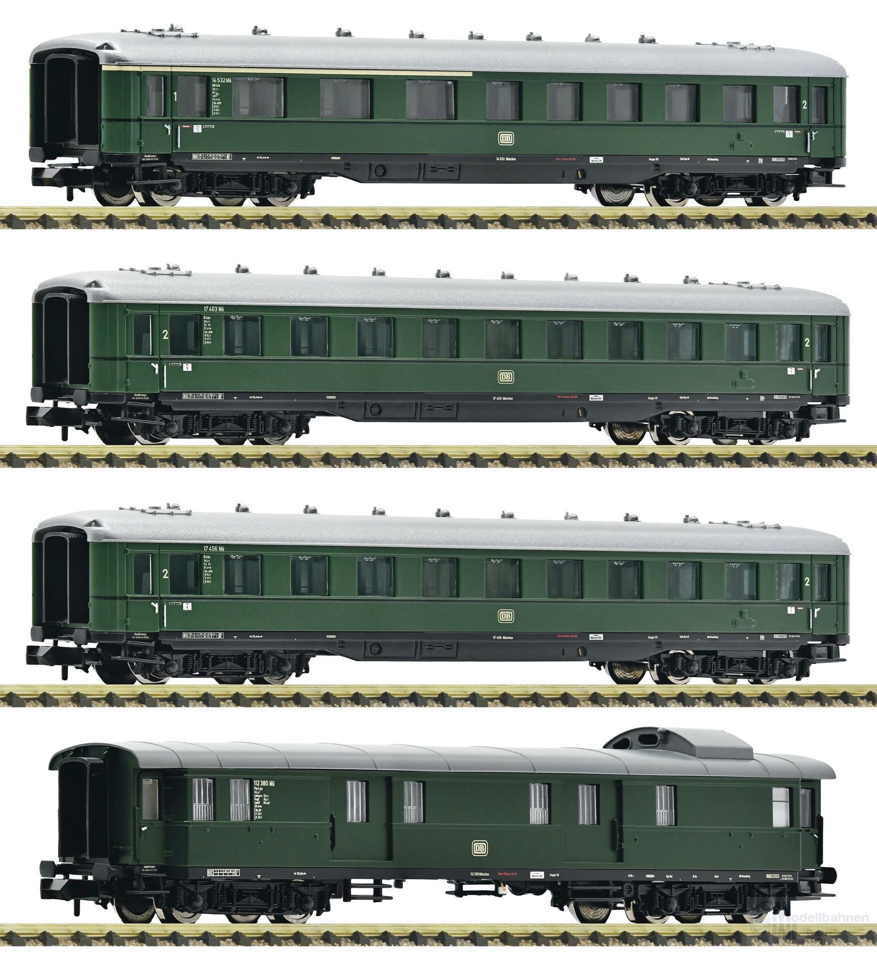 Fleischmann 6260004 - Schnellzugwagen Set DB Ep.III 3.tlg. N 1:160