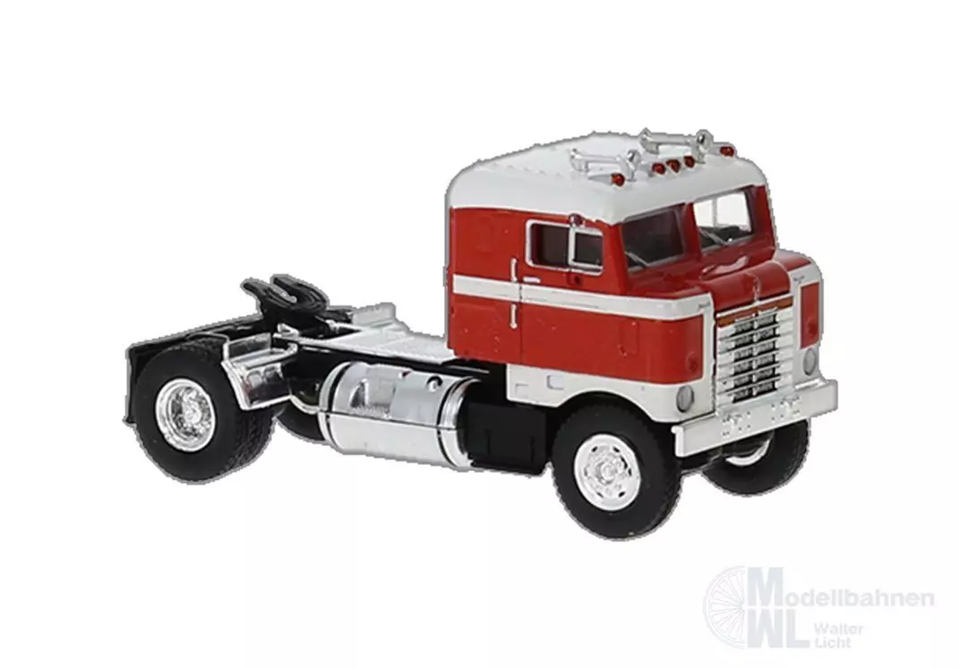 Brekina 85956 - Kenworth Bullnose rot/weiß H0 1:87