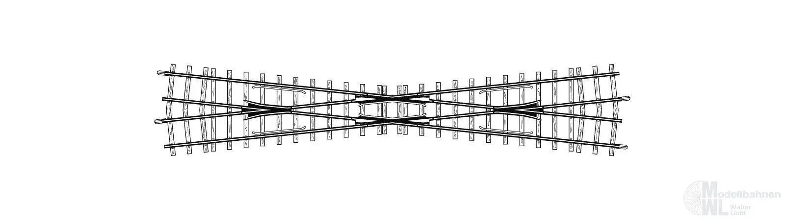 Bemo 4218000 - Kreuzung 12° 220 mm H0m