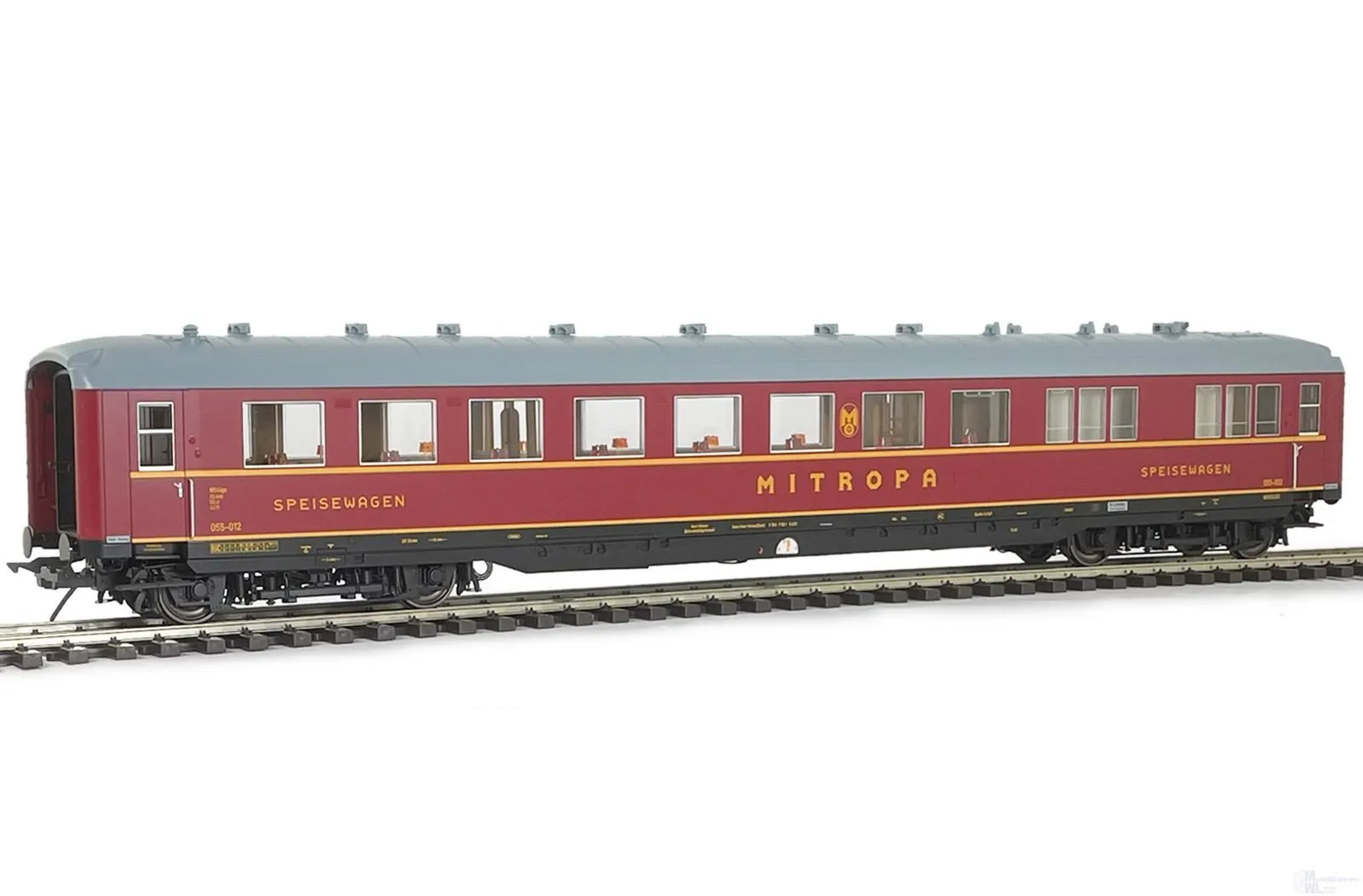 Lenz 41264-07 - Mitropa-Speisewagen DR Ep.III RAL 3003 Spur 0