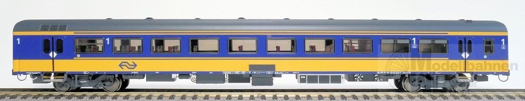 Exact Train 11015 - Personenwagen ICRm Apmz10 gelb/blau H0/GL