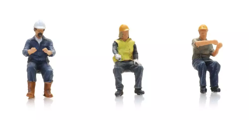 ARTITEC b.v. 5870027 - Gabelstaplerfahrer 3 Figuren H0 1:87