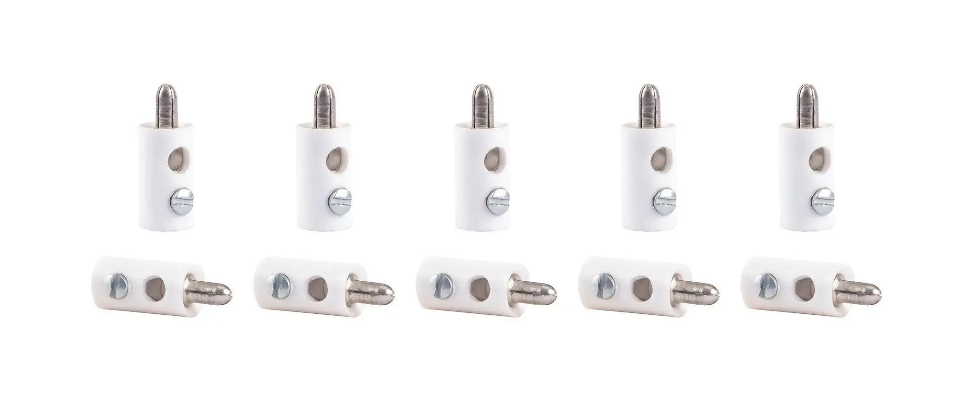 Viessmann 6878 - Querlochstecker 10 Stück weiß