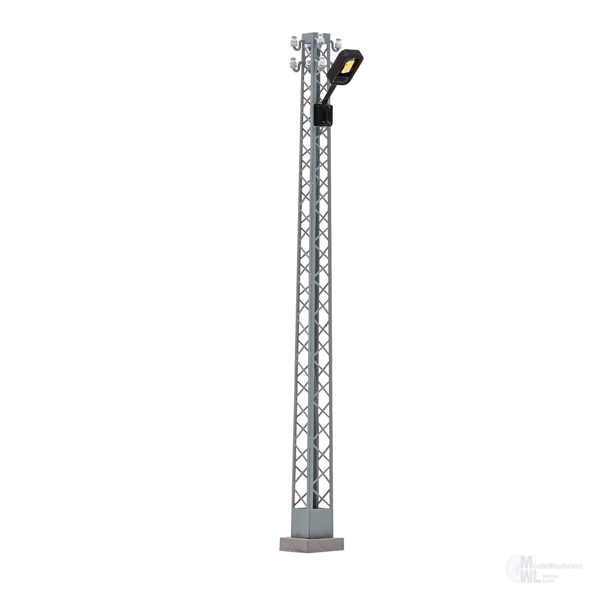 Busch 8724 - Gittermastleuchte gelb eckig 78mm TT 1:120
