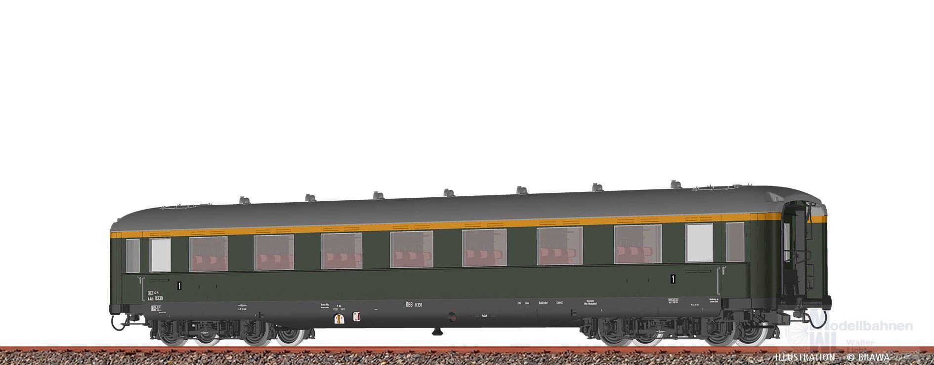 Brawa 51114 - Schürzenwagen ÖBB Ep.III A4üh 11 330 H0/WS DIGITAL EXTRA