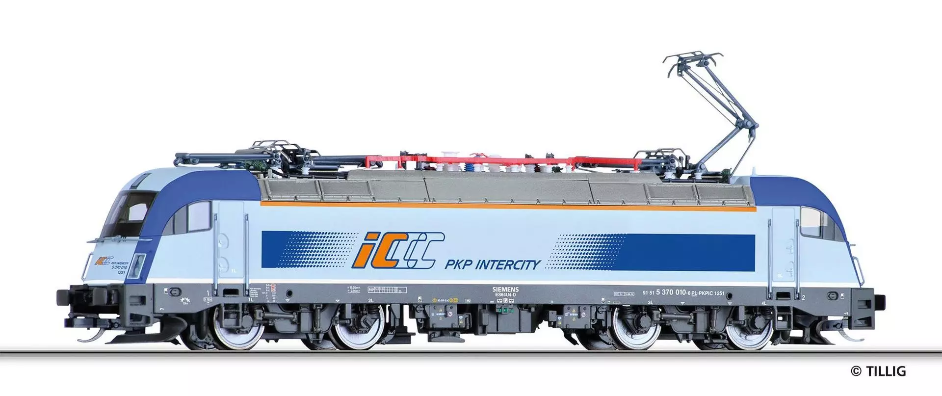 Tillig 04970 - E-Lok Reihe 370 PKP Intercity Ep.VI TT 1:120