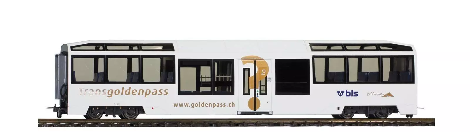 Bemo 3599301 - Niederflurwagen MOB Ep.VI Bs 231 Transgoldenpass/Goldenpass H0/WS