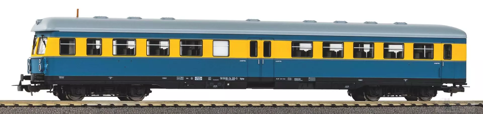 Piko 53352 - Durchgangssteuerwagen DR Ep.IV S-Bahn-Leipzig H0/GL Classic