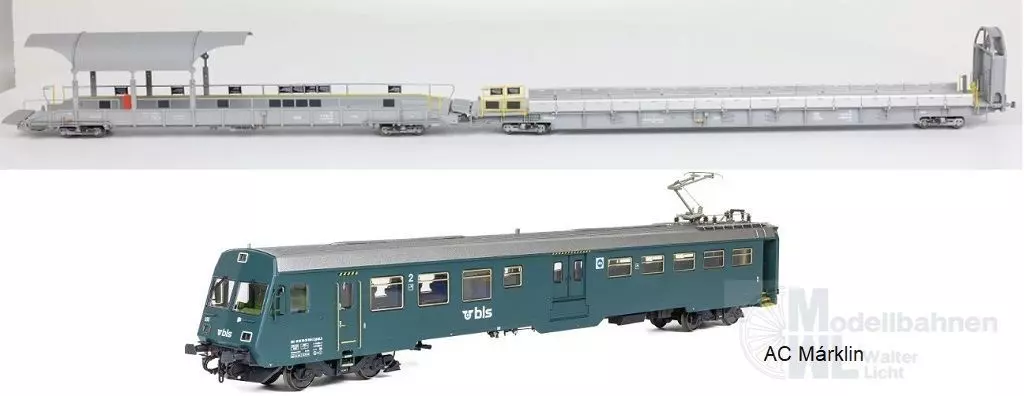 Exact Train 26005 - Autoverladezug 2 Grundset BLS Ep.VI 3.tlg. H0/WS