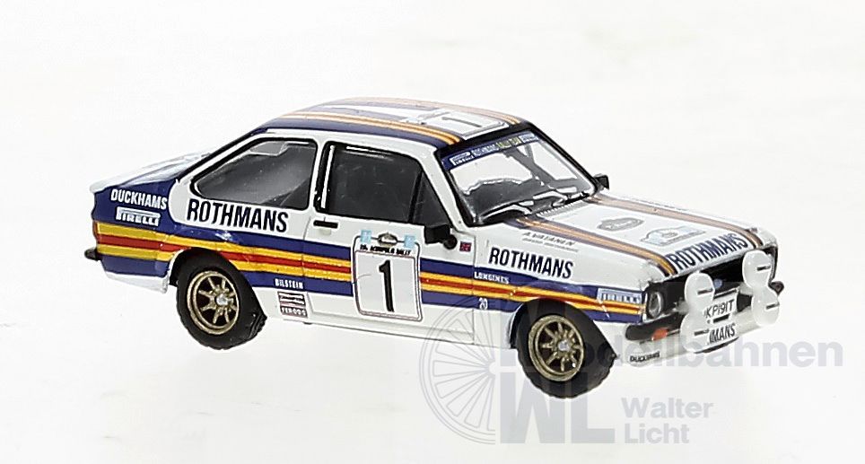 Brekina 19585 - Ford Escort RS 1800 von Tony Brooks 3.Platz RAC 77 für Set H0 1:87 Brekina 19585 - Ford Escort RS 1800 von Tony Brooks 3.Platz RAC 77 für Set H0 1:87